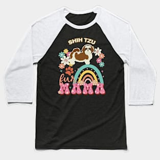 Shih Tzu Fur Mama, Shih Tzu For Dog Mom, Dog Mother, Dog Mama And Dog Owners Baseball T-Shirt